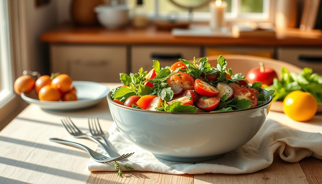 Comforting family dinner served at home