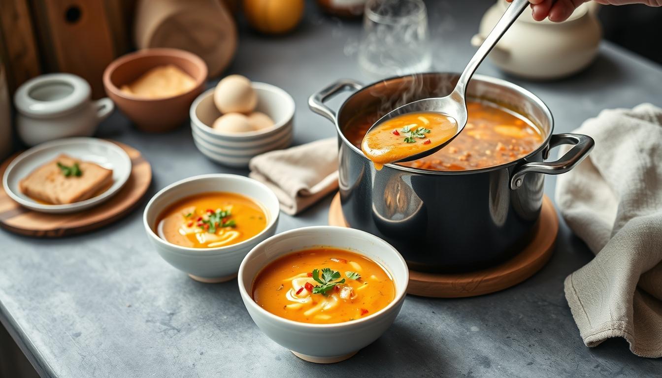 Quick weeknight dinner prepared in a home kitchen