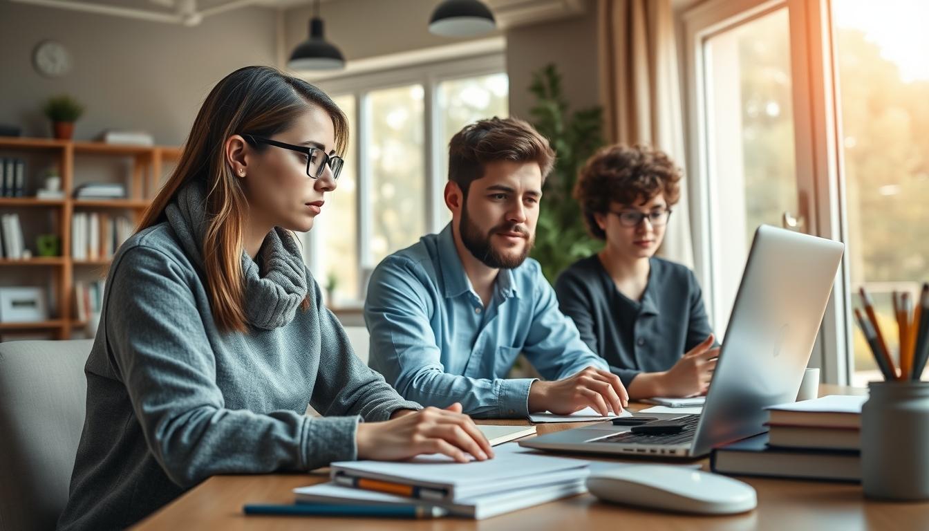 Student developing practical and academic skills